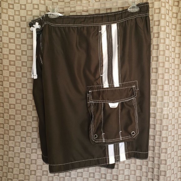 Men Swimwear Board Shorts Swim Trunks 2X - Picture 2 of 5